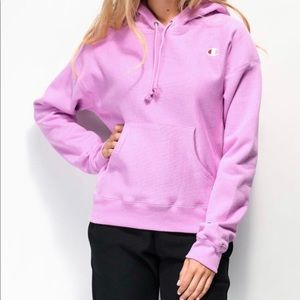 Orchid Colored Champion Hoodie